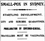 In 1913 the Commonwealth quarantined Sydney for 145 days