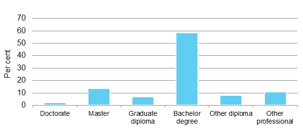Figure 4. Qualifications held (percentage)