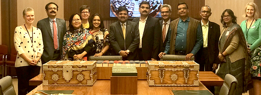 Indian parliamentary staff with the Parliamentary Education Office