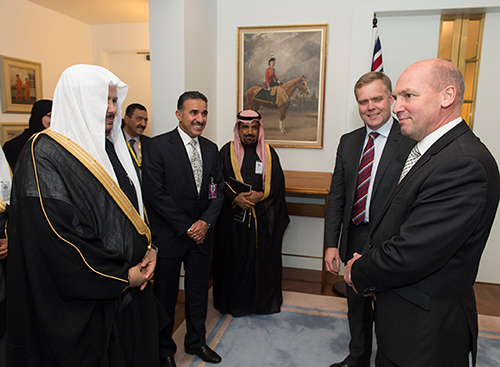 Members of the Shura Council of the Kingdom of Saudi Arabia meeting Senate President Stephen Parry and House of Representatives Speaker Tony Smith