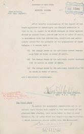 Memorandum from King O'Malley confirming the results of the Federal Capital City Design Competition, 23 May 1912