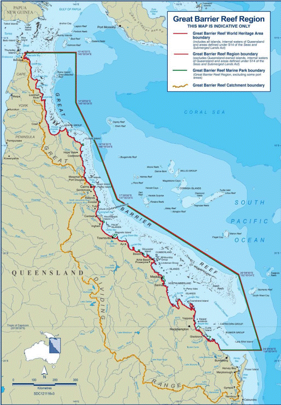 Figure 1- the Great Barrier Reef region