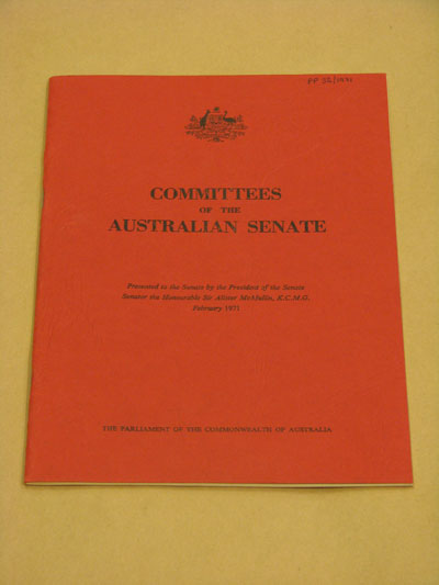 The report by McMullin was the first review of the committee system