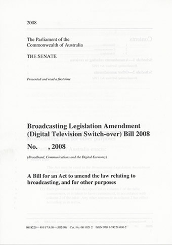 A bill as read a first time