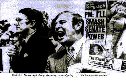 Malcolm Fraser and Doug Anthony Campaigning
