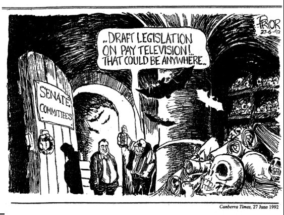 cartoon, Canberra Times, 1992