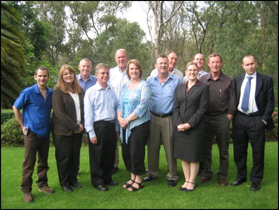Figure 7.1 Members of the Committee with Australian Embassy officials Mexico City.