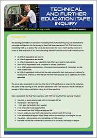 TAFE Snapshots brochure (thumbnail image)