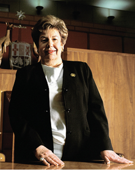 Senator Margaret Reid, the first female President of the Senate