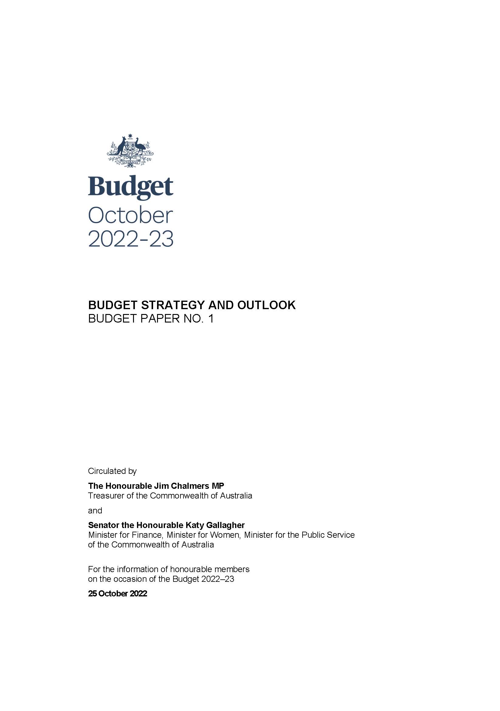 Senate Brief No. 5 - Portfolio Budget Statements 2014-15