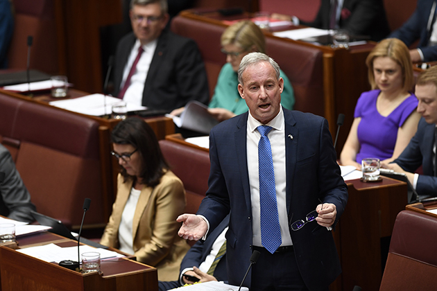 Senator the Hon. Richard Colbeck, Minister for Senior Australians, Aged Care Services and Sport, during question time