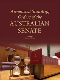 Cover of Annotated Standing Orders of the Australian Senate