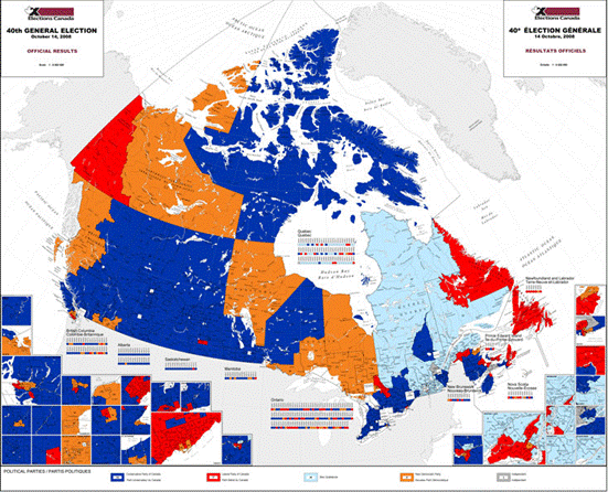 Figure 3: The 40th Canadian general election