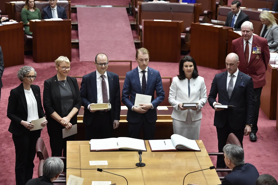 Swearing in of senators for Victoria