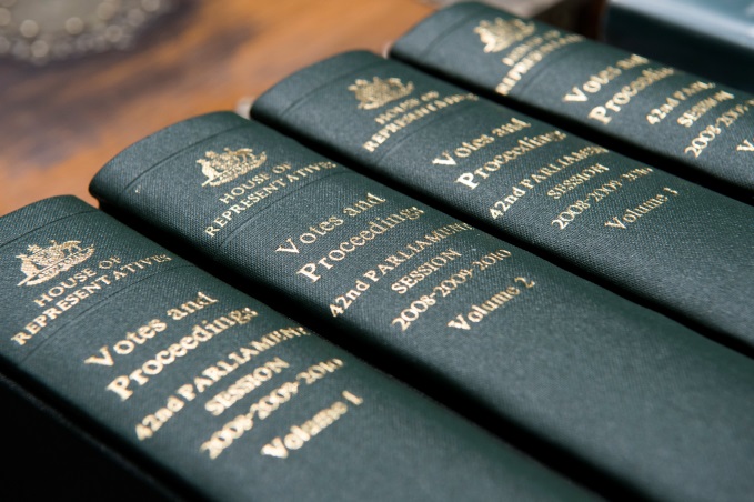 Bound volumes of the Votes and Proceedings