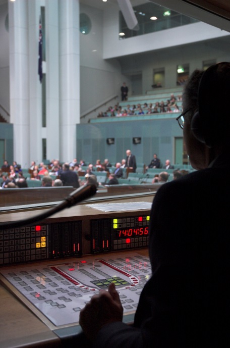 Proceedings of the House being broadcast