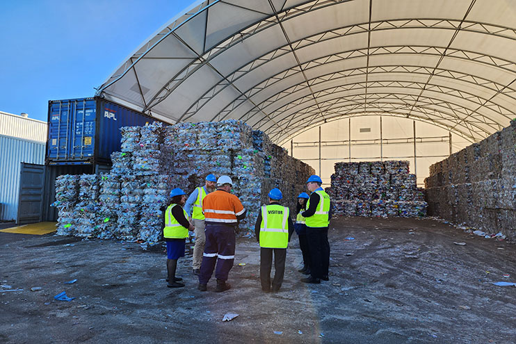 Members of a committee inspecting a site