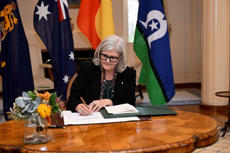 The Governor-General assents to an Act of Parliament