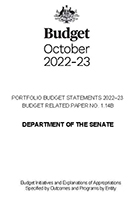 Portfolio Budget Statements 2022-23 cover
