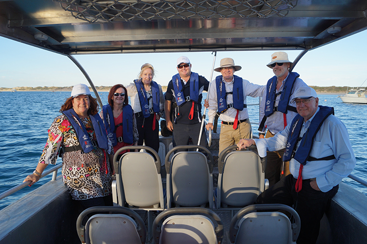 Members of the Joint Select Committee on Northern Australia during a visit to a Broome pearl farm as part of the inquiry into opportunities to expand the aquaculture industry in Northern Australia.