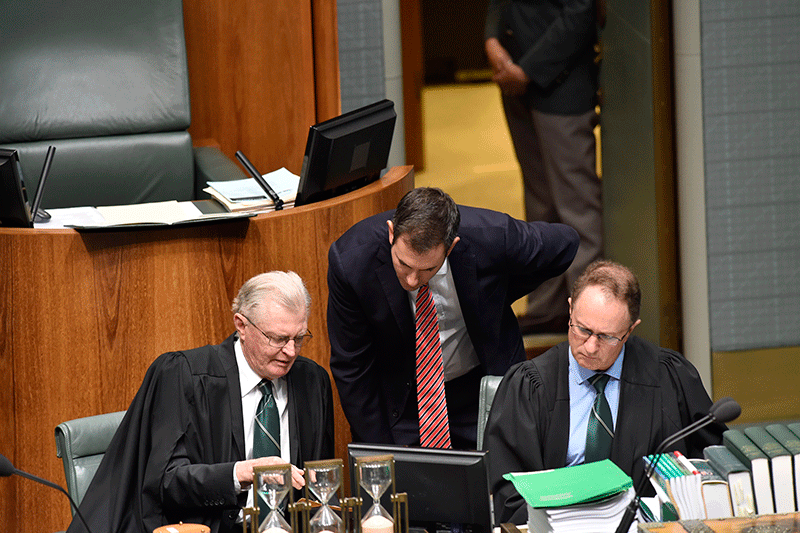 Clerk and Stephen Boyd in chamber