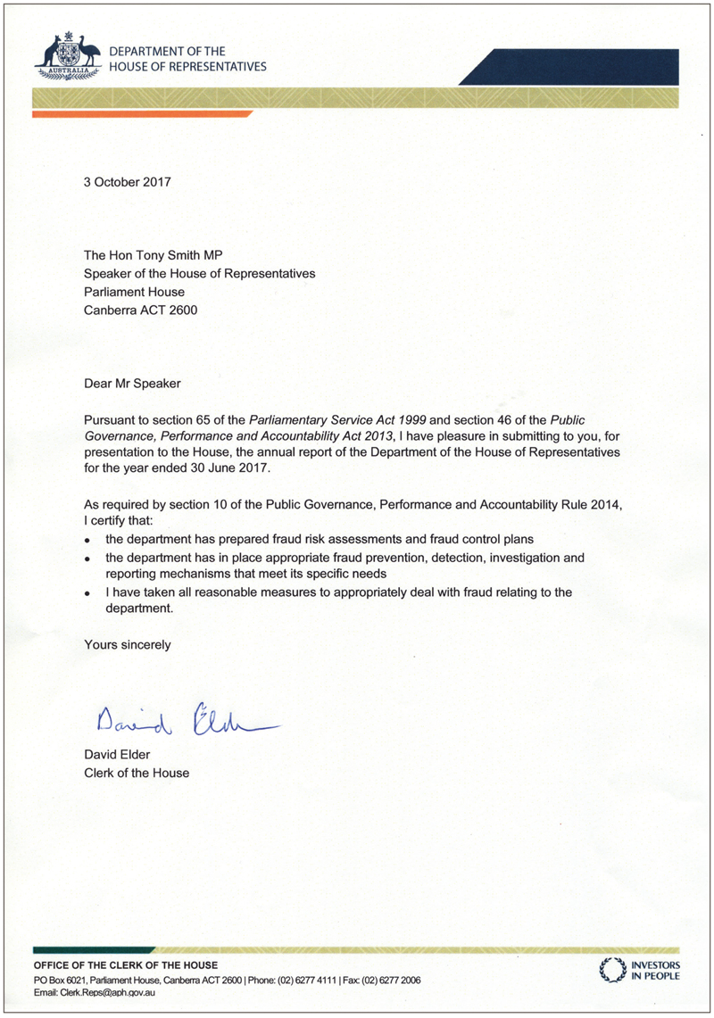Letter of Transmittal