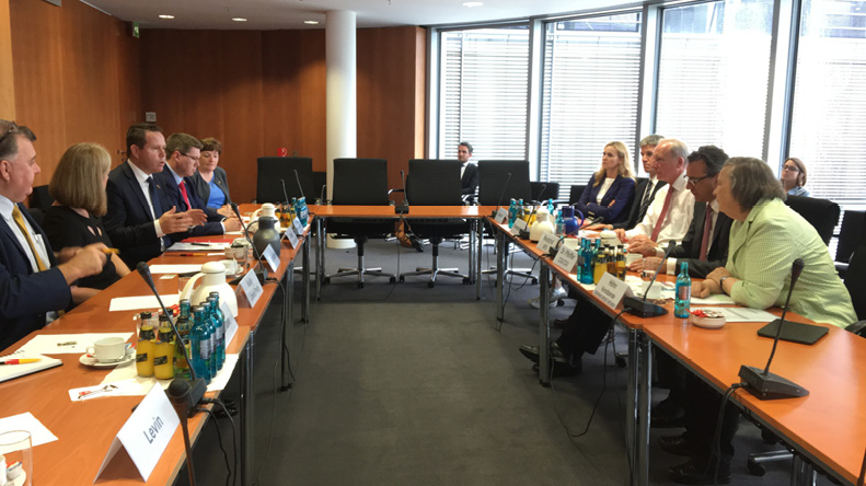 Meeting with German Bundestag committee.
