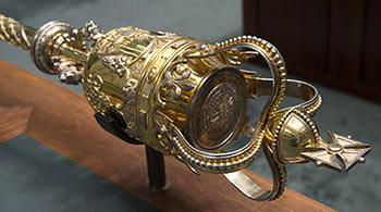 The mace - the ceremonial staff of the House of Representatives.