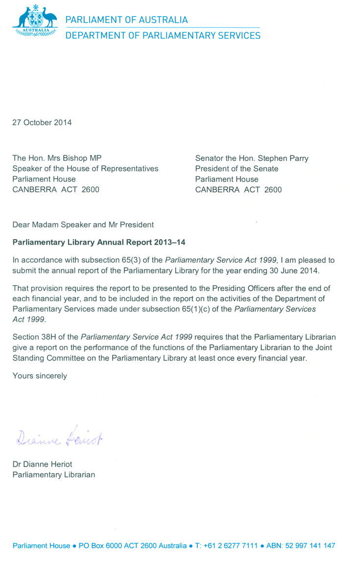 letter of transmittal carol mills