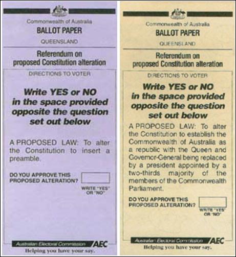 Ballot paper Queensland