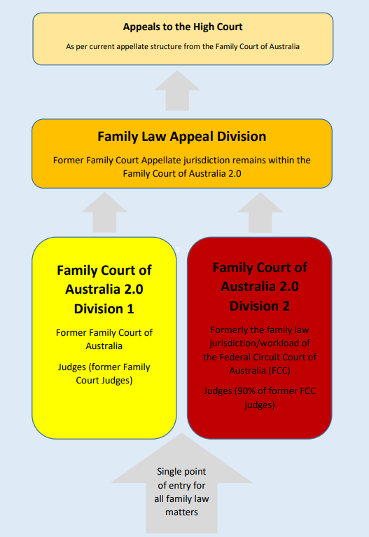 Diagram of family court 2.0 model 