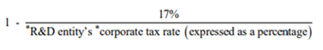Formula for working out the NANE income