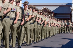 Photo of Australian soldiers marching