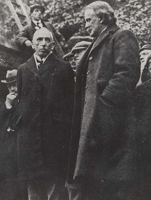 The signing of the Treaty of Versailles