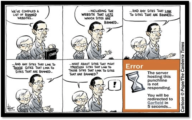 Cartoon: a view of Labor's filtering proposal