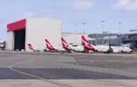 Qantas aircraft at Sudney airport