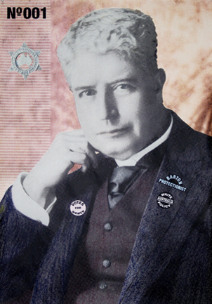 Image of Edmund Barton, artwork by Alison Alder