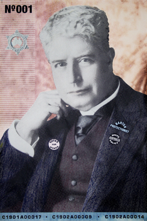 artwork portrait of Edmund Barton by alison alder jpg