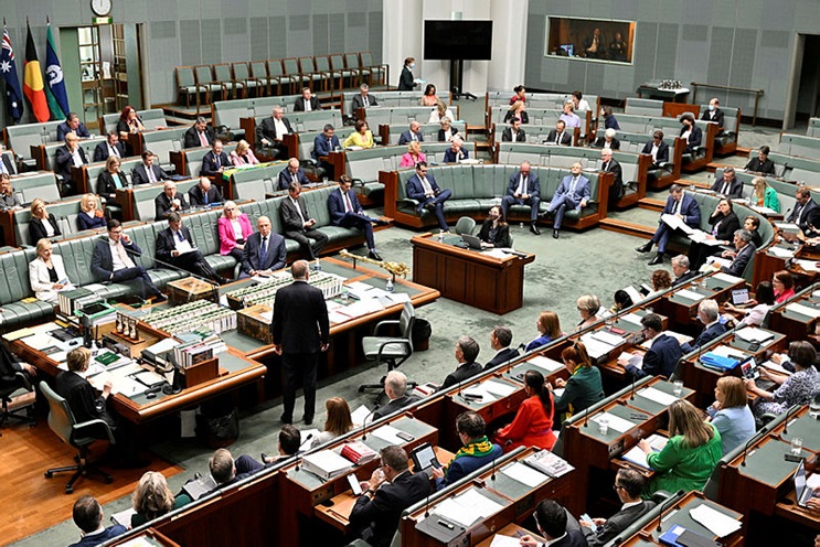 Question Time in the House of Representatives Chamber