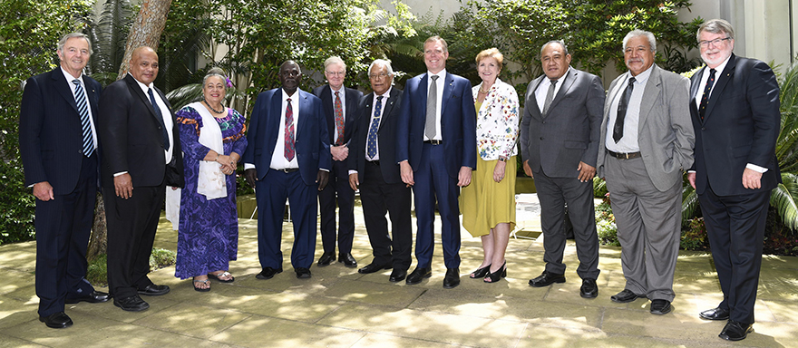 Participants of the Inter-Parliamentary Study Program for Speakers of Pacific Parliaments