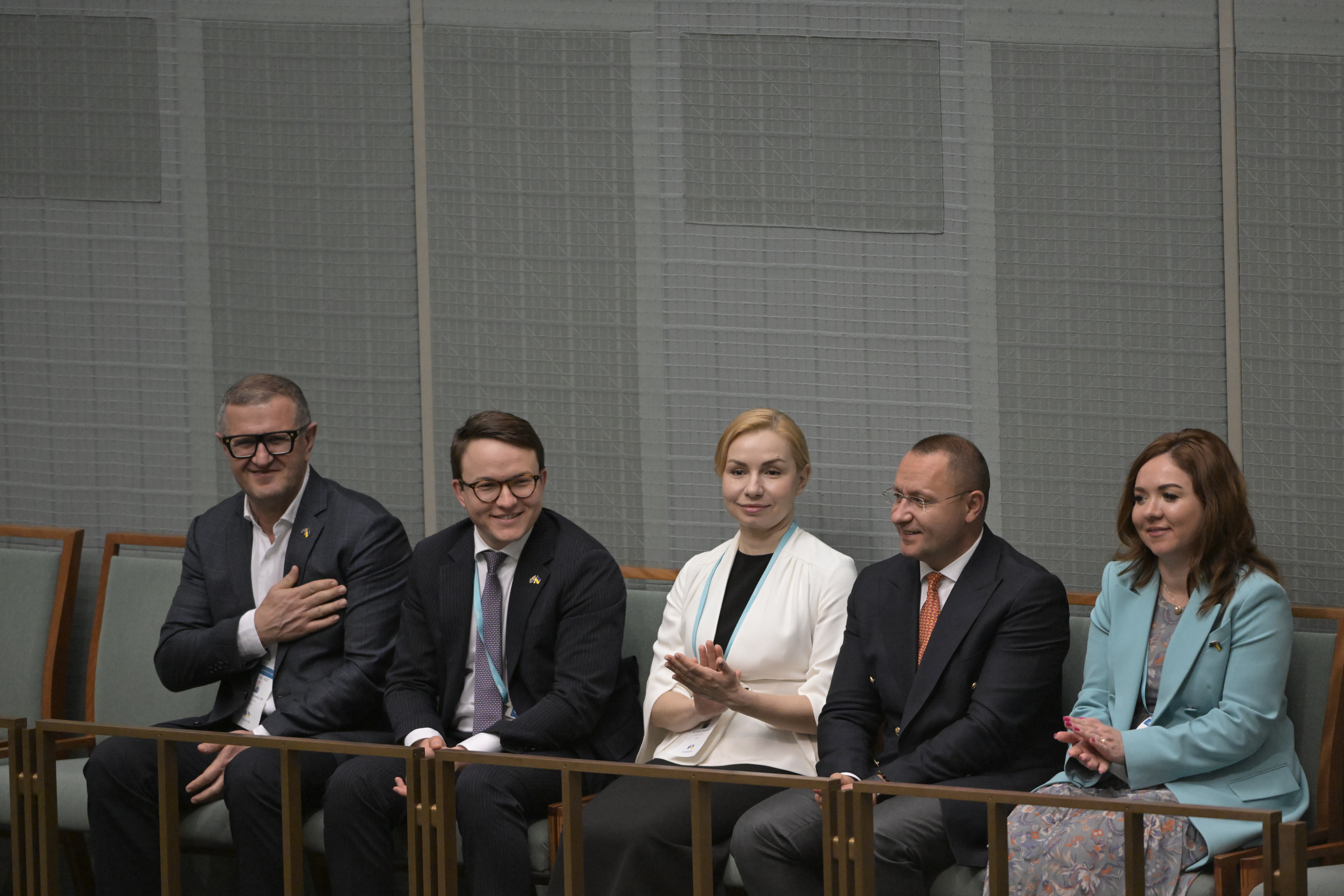 Ukrainian GOP delegation in House Chamber