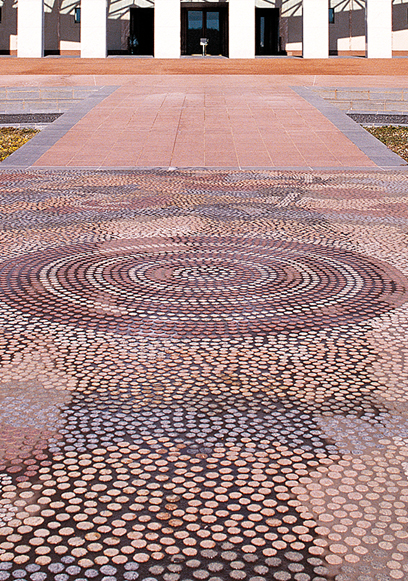 Michael Nelson Jagamara's 'Forecourt mosaic pavement'