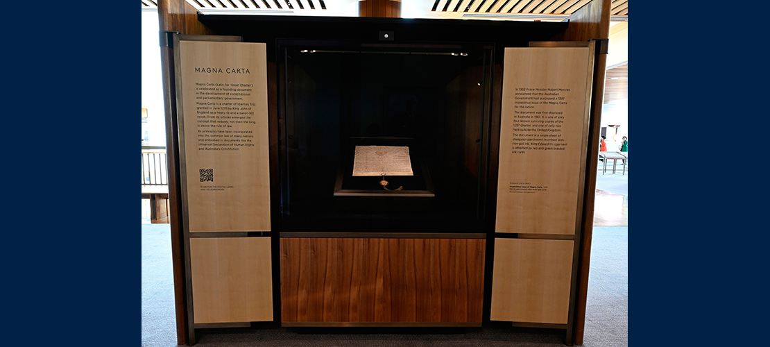 Magna Carta on display