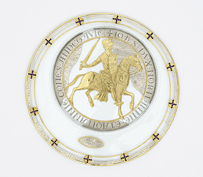 Peter Crisp (born 1959), Magna Carta Place Commemorative Plate, 2001, Parliament House Art Collections