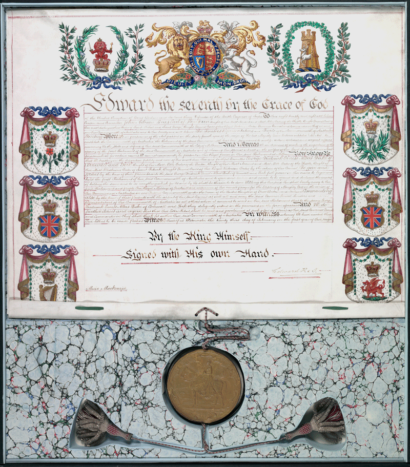 Commission to Duke of York to open First Australian Parliament