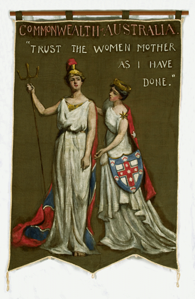 Women's suffrage banner