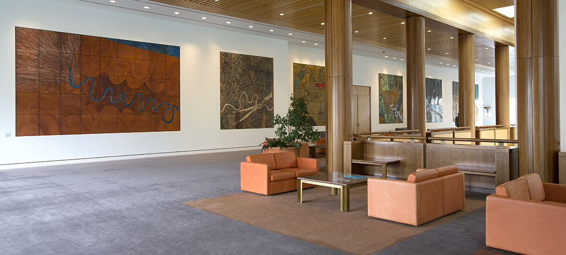 Mural Hall in Australian Parliament House, 2016, courtesy Auspic, Department of Parliamentary Service