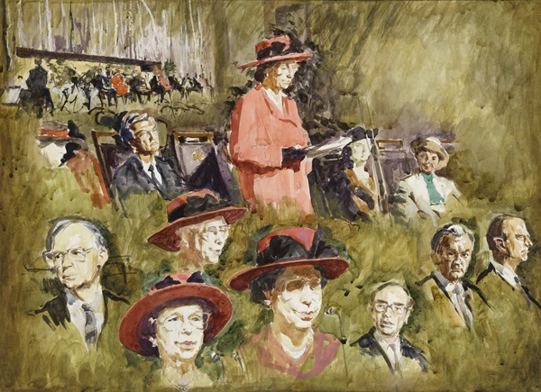 Opening of Parliament by the Queen_Charles Bush_1988