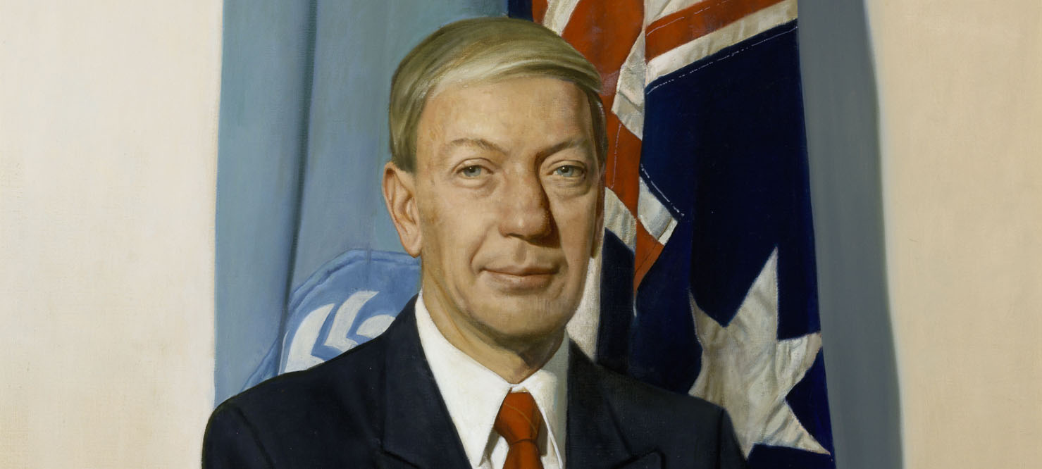 Portrait of Kerry Sibraa by Bryan Westwood, Historic Memorials Collection