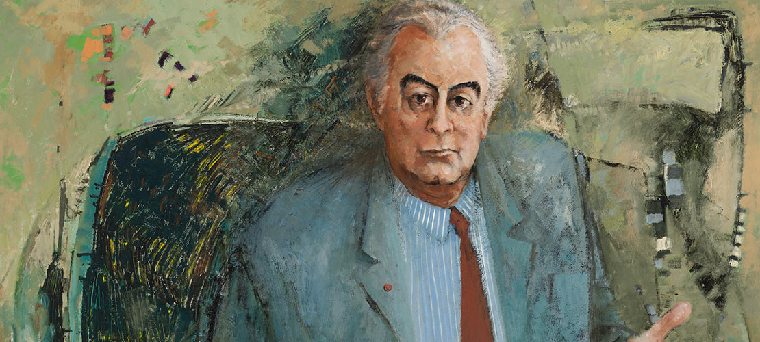 Detail of portrait of Prime Minister Gough Whitlam by Clifton Pugh for the Historic Memorials Collection.